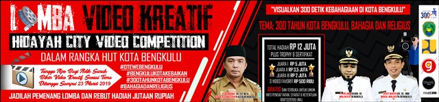 DPUPR Kota Bengkulu Lomba Video Kreatif Hidayah City Video Competition DPUPR Kota Bengkulu Lomba Video Kreatif Hidayah City Video Competition